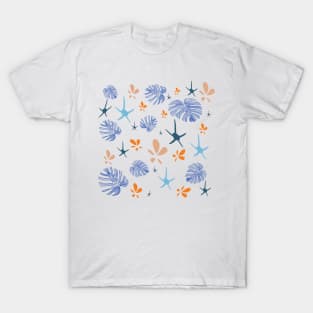 Transparent leaves pattern T-Shirt